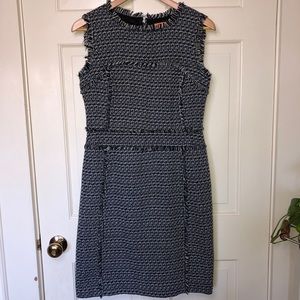 Tory Burch Petula Tweed Sheath Dress Size 6